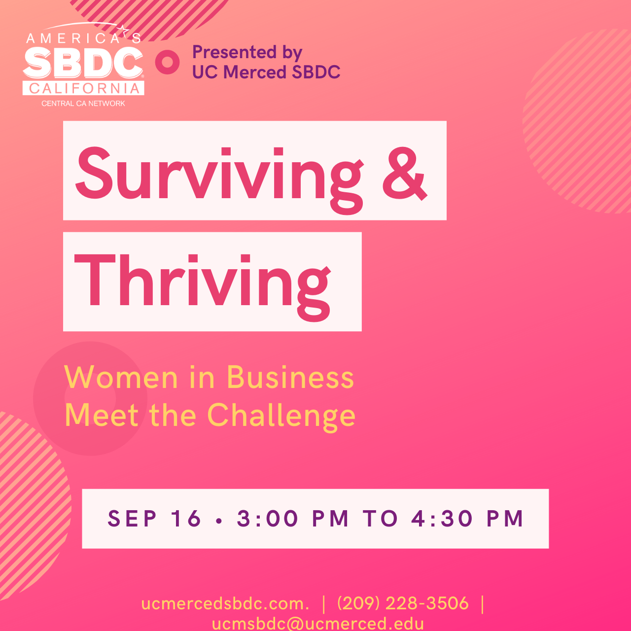 SBDC - Surviving and Thriving