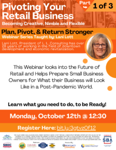 SBDC Webinar: Pivoting Your Retail Business