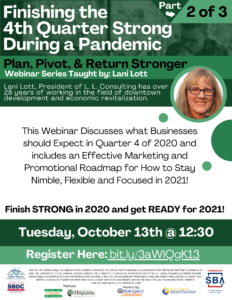 Webinar: Finishing the 4th Quarter Strong During a Pandemic