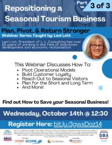 Webinar: Repositioning a seasonal tourism business