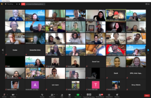 Techstars Startup Weekend Monterey Bay 2021 online event participants on Zoom