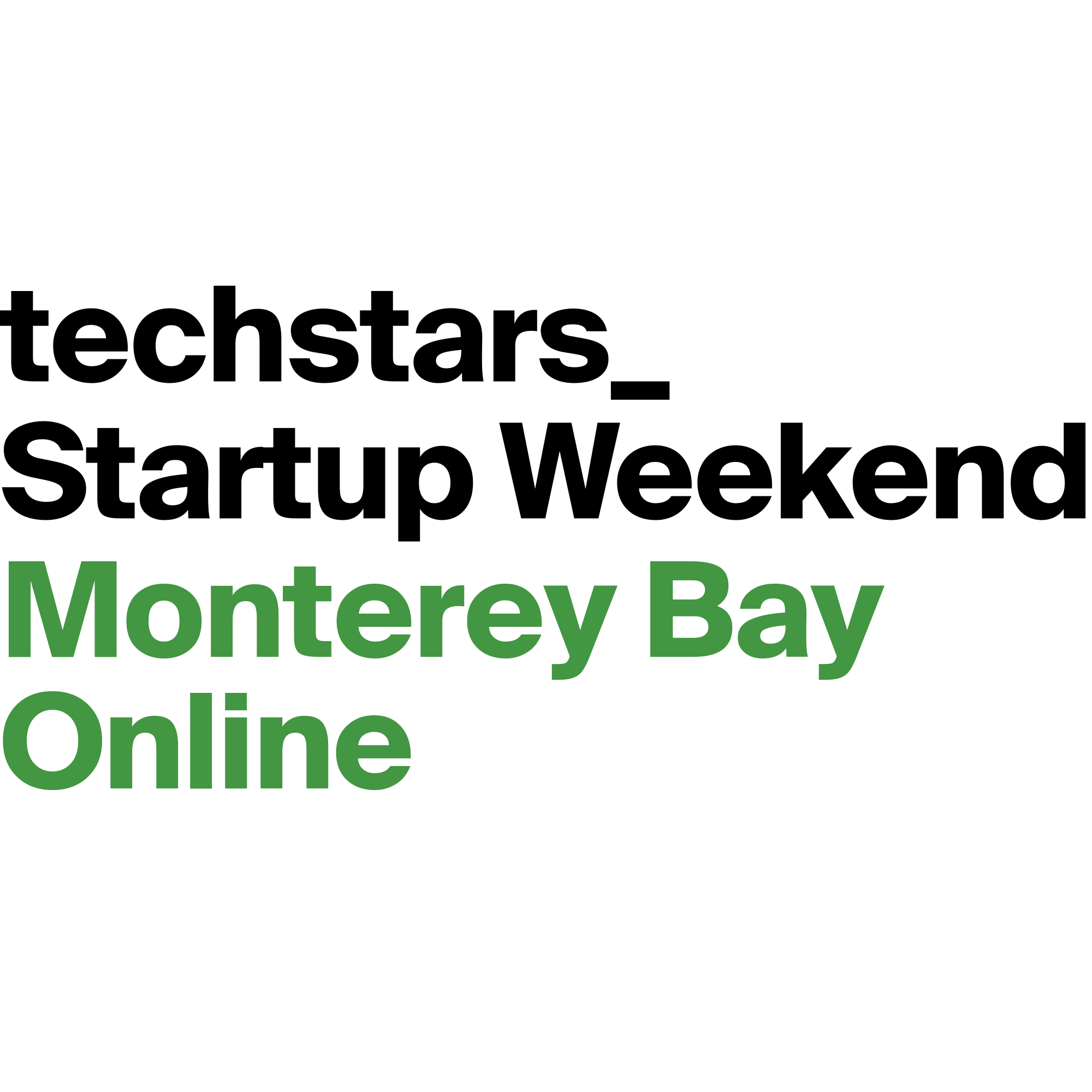 Techstars Startup Weekend Monterey Bay Online Logo