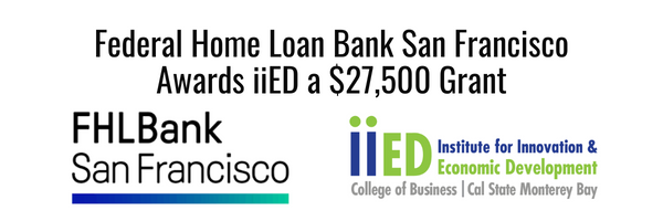 Federal Home Loan Bank San Francisco Awards iiED a $27500 Grant